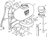 STIHL 0000-951-5815 Tapeind 1/4" positie 51 technische tekening