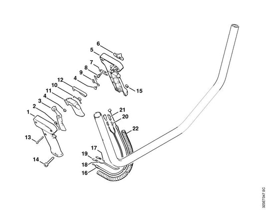 STIHL 9099-021-1890 Bout 2,9x25 positie 13 technische tekening