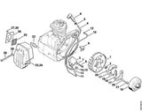 STIHL 0000-998-0603 Knieveer positie 5 technische tekening