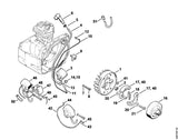 STIHL 4119-405-1900 Houder positie 9 technische tekening