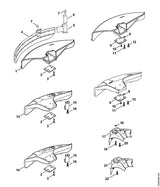 STIHL 4133-713-4110 Afkortmes positie 15 technische tekening