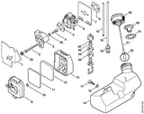 STIHL 4227-358-0800 Slang 185 mm positie 15 technische tekening