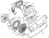 STIHL 4227-708-6300 Platte blaasmond gebogen positie 24 technische tekening