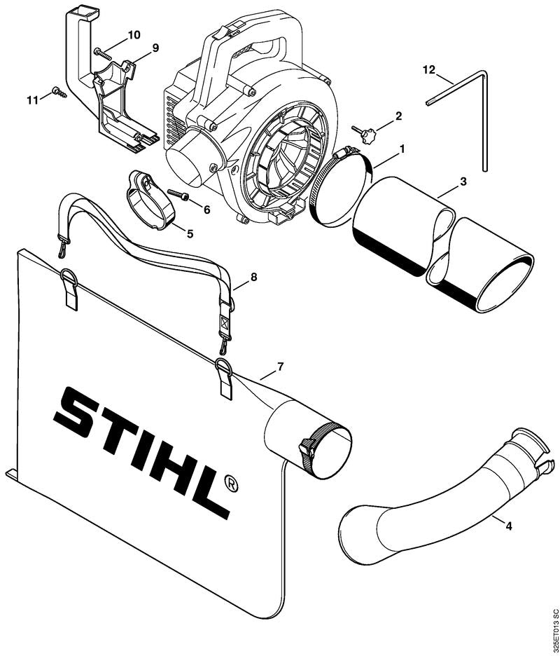 STIHL 4227-700-2300 Vleugelbout positie 2 technische tekening