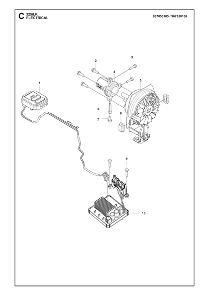 Husqvarna 599615002 onderdelentekening - positie 10