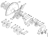 STIHL 4201-700-8103 Beschermer Ø 300 mm positie 1 technische tekening