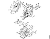 STIHL 4205-647-7000 Stop positie 12 technische tekening