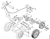 STIHL 4201-180-1800 Gasklepmechanisme positie 19 technische tekening