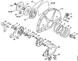 STIHL 4201-708-8401 Zeskantbout M8x42 positie 30 technische tekening