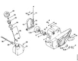 STIHL 4211-350-3500 Zuigmond positie -1 technische tekening