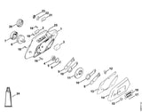 STIHL 4213-640-0501 Aandrijfhuis positie 1 technische tekening