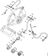 STIHL 4205-708-8200 Houder positie 1 technische tekening