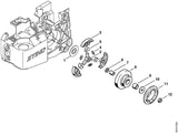 STIHL 4221-160-2000 Koppeling positie 2 technische tekening