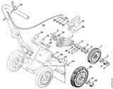 STIHL 4221-180-1800 Gasklepmechanisme positie -1 technische tekening