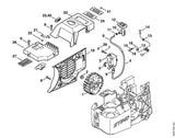 STIHL 4221-967-1501 Typeplaatje TS 460 positie 24 technische tekening