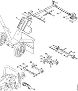 STIHL 0000-792-4200 Spanband positie 8 technische tekening