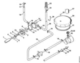 STIHL 4203-700-6305 Sproeier Ø 1 mm, oranje positie 40 technische tekening