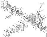 STIHL 4226-149-0600 Uitlaatdemperpakking positie 13 technische tekening