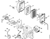 STIHL 0000-989-0516 Doorvoerrubber positie 6 technische tekening