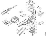 STIHL 4215-121-8900 Bout positie 27 technische tekening