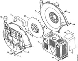 STIHL 4203-701-0701 Rotorhuis buiten positie 9 technische tekening