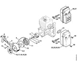 STIHL 4203-967-1506 Typeplaatje BR 420 positie 18 technische tekening