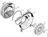 STIHL 4229-704-3400 Rotorblad positie 4 technische tekening
