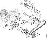 STIHL 4224-760-8500 riempoelie positie 12 technische tekening