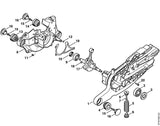 STIHL 4224-020-2905 Carter lagers positie 1 technische tekening