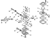 STIHL 4133-121-5200 Klep positie 11 technische tekening