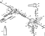 STIHL 4230-640-4513 Arrêteermechanisme positie 22 technische tekening