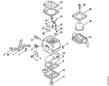 STIHL 4137-121-3300 Gasklepas positie 3 technische tekening