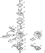 STIHL 4180-122-6200 Stationaire aanslagschroef positie 36 technische tekening