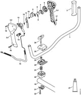 STIHL 4149-182-2802 Hefboom positie 7 technische tekening