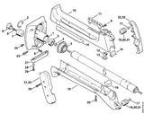 STIHL 4116-791-0500 Afdeklijst positie 14 technische tekening