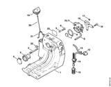 STIHL 4116-350-0807 Tankhuis positie 1 technische tekening