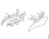 STIHL 4116-713-4501 Beschermer positie 1 technische tekening