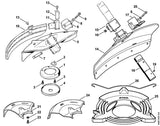 STIHL 4116-716-6501 Klemstuk positie 6 technische tekening