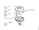STIHL 4001-713-7200 Pal positie 4 technische tekening