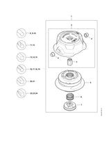 STIHL 4002-713-8302 Huls positie 4 technische tekening