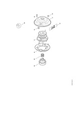 STIHL 4006-713-3201 Behuizing boven positie 1 technische tekening
