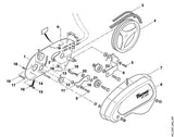 STIHL 6227-711-6400 trekveer positie 14 technische tekening