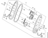 STIHL 6228-640-2400 aandrijfas positie 14 technische tekening