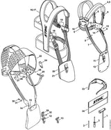 STIHL 4108-718-7200 Strip positie 24 technische tekening