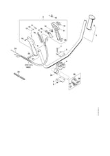 STIHL 4128-182-4501 Knieveer positie 17 technische tekening