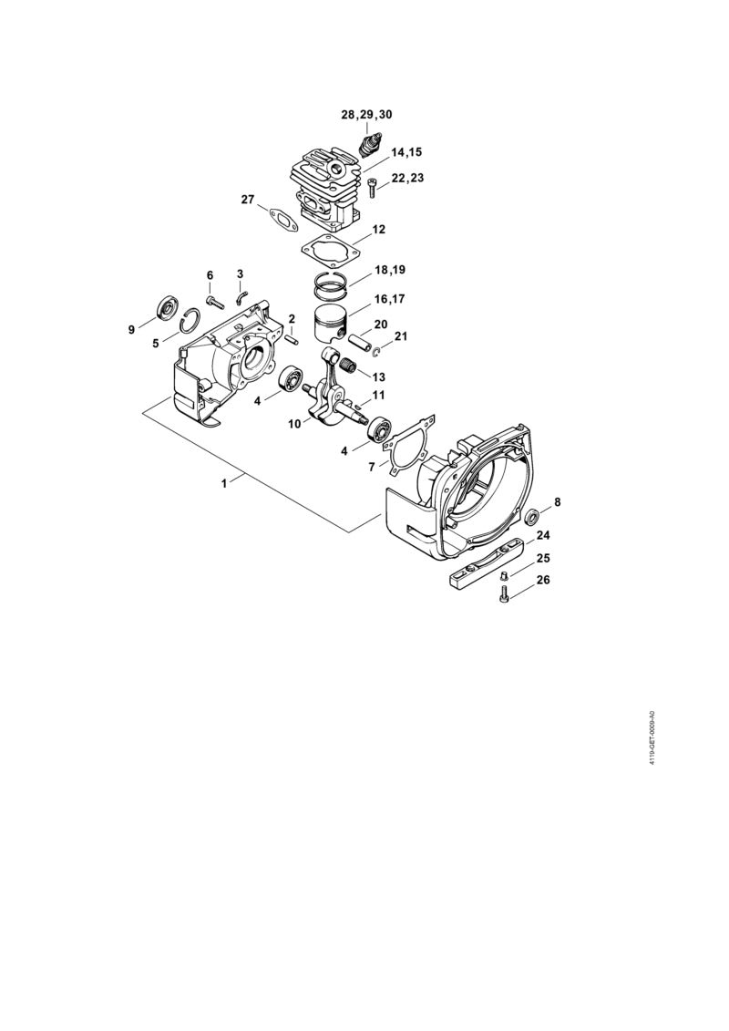 STIHL 9640-003-1190 Keerring 12x20x5 positie 8 technische tekening