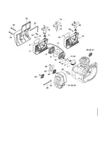 STIHL 4116-190-0600 Starterveer positie 8 technische tekening