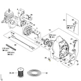 STIHL 4130-195-8200 Startkoord Ø 3,5x850 mm positie 22 technische tekening