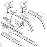 STIHL 4130-791-7600 Handgreepsteun positie 22 technische tekening