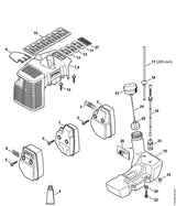 STIHL 4134-967-1514 Typeplaatje positie 10 technische tekening